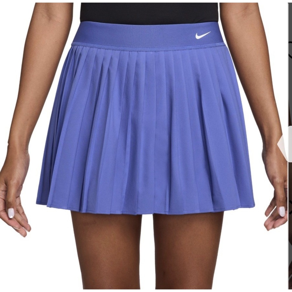 Nike Court Victory Dri-FIT Pleated Tennis Skort Skirt L Sapphire HV9951-570 $80